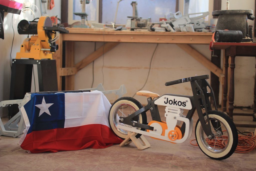 Vélo moto en bois